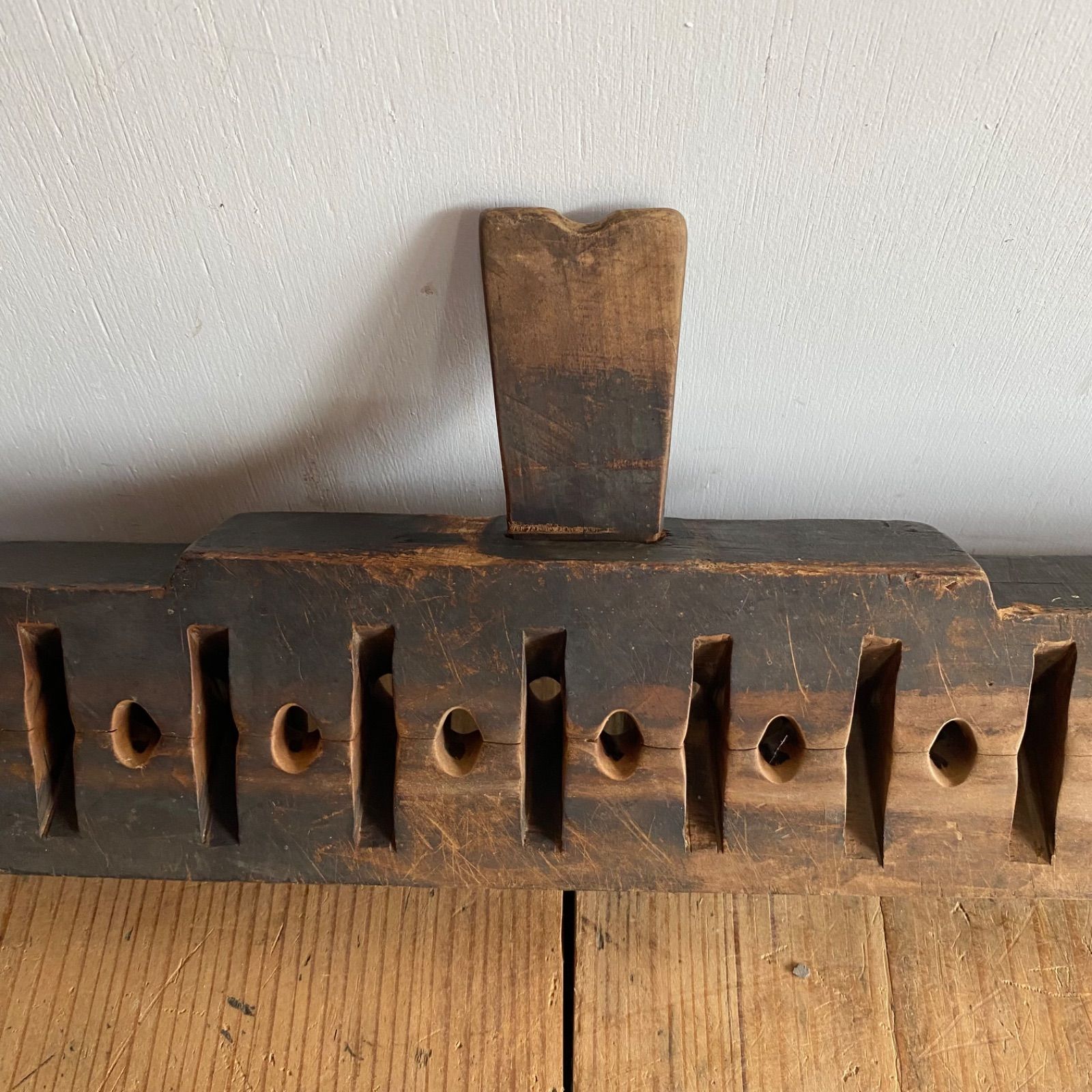 5011）アンティーク　むしろ編み機　古民具　筵 アンティーク 古道具 むしろ 筵編み機 筬 当時物 古民具 民藝 z971