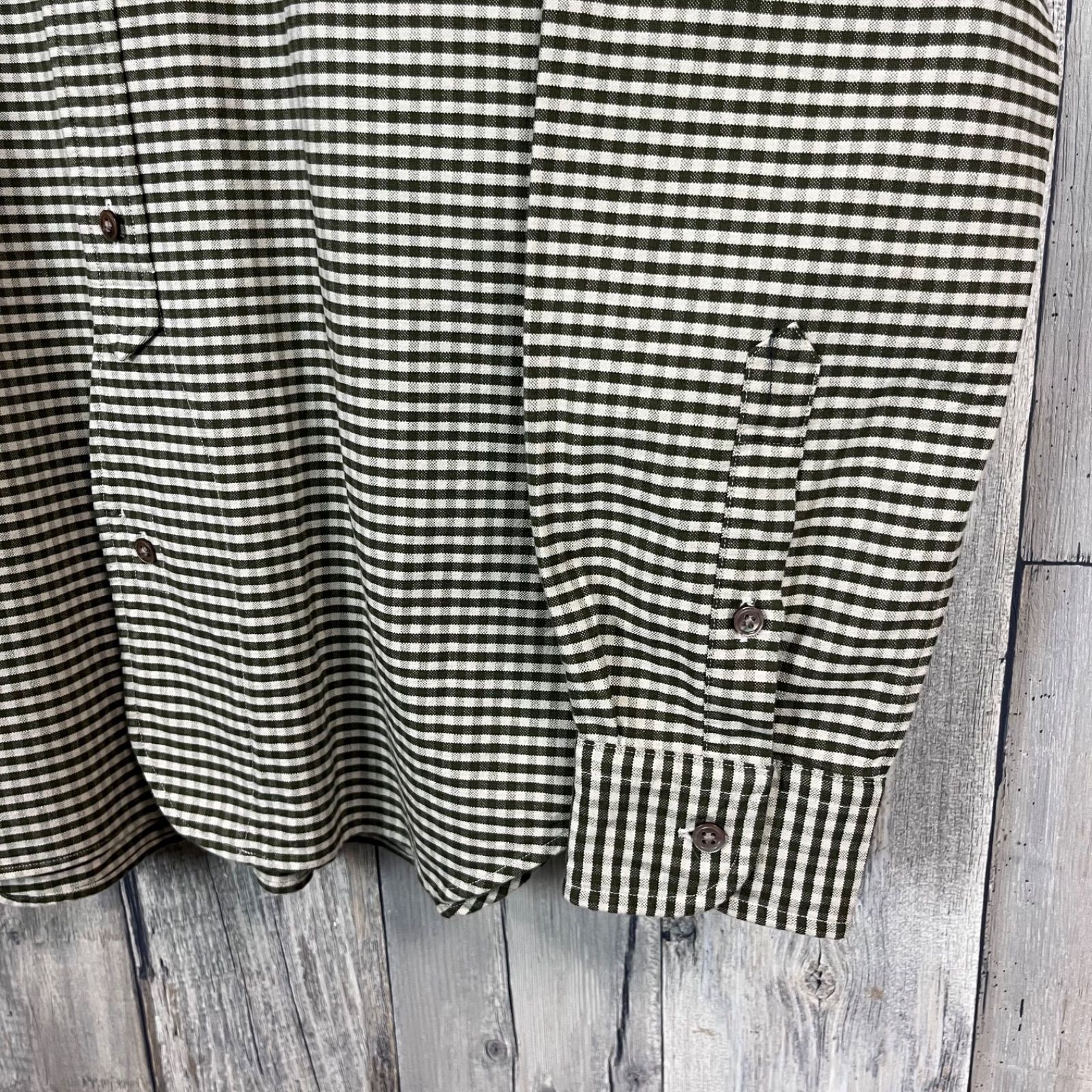 Nigel Cabourn ナイジェルケーボン 長袖 チェック オフィサーズ シャツ