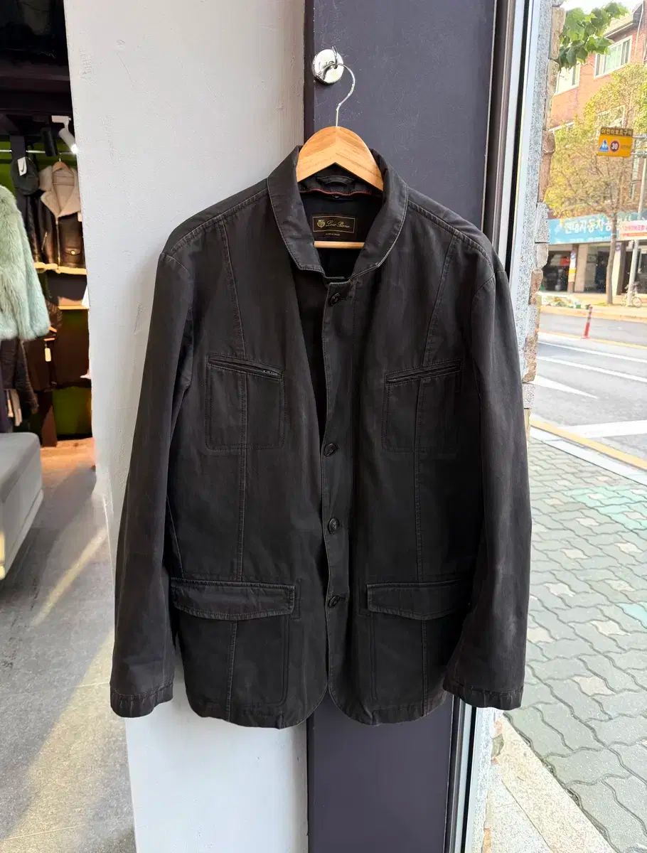 52 ロロ ピアーナ ウォッシュ パデッド ハンティングジャケット