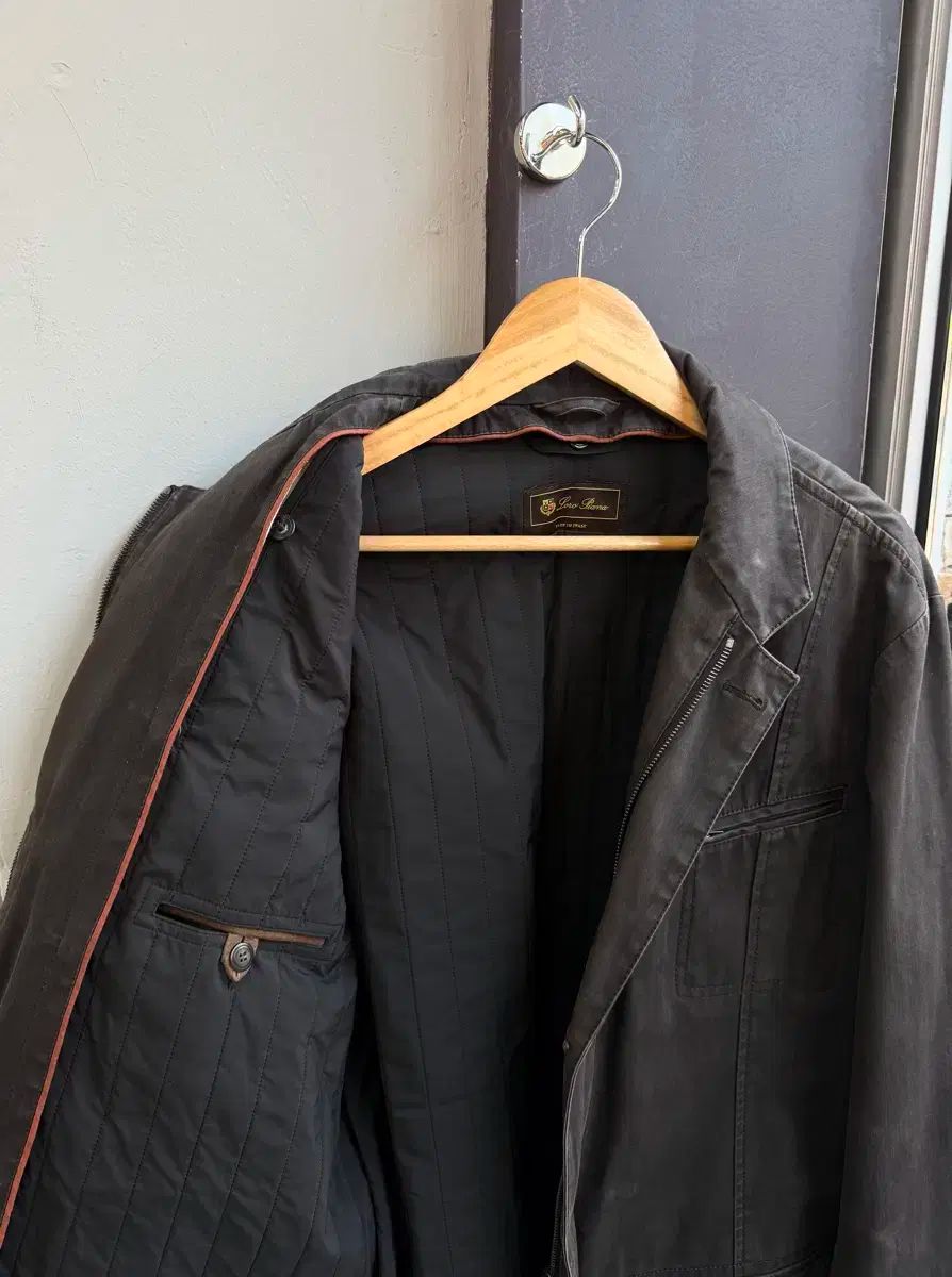 52 ロロ ピアーナ ウォッシュ パデッド ハンティングジャケット KANDAIZUMI_COM