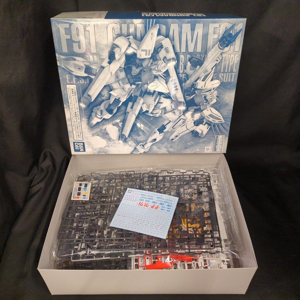 バンダイ MG 1 100 機動戦士ガンダムF91 MSV ガンダムF91 Ver.2.0 バックキャノン装着型-ツイン ヴェスバー装着型