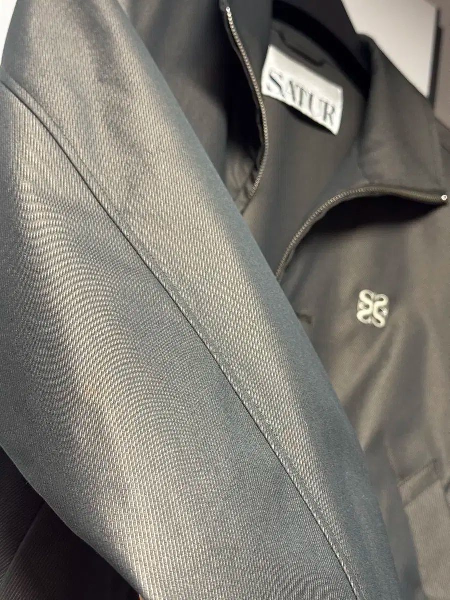 セター リーチェ トゥー トーン ジップアップ ジャケット グリッター グリーン ブラウン M