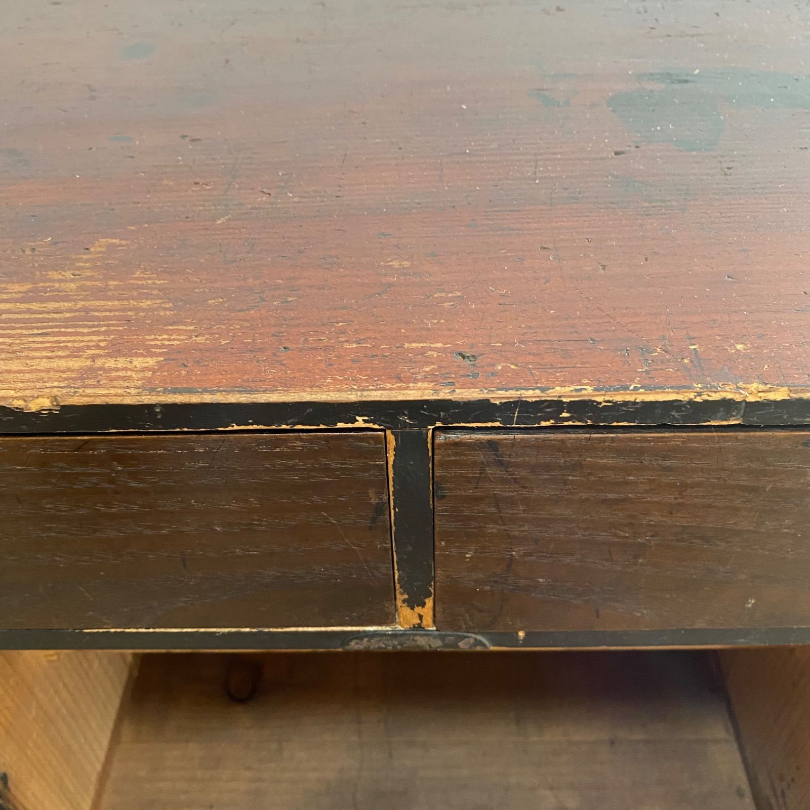 アンティーク ローテーブル テレビ台 文机 ローボード 無垢材 z954