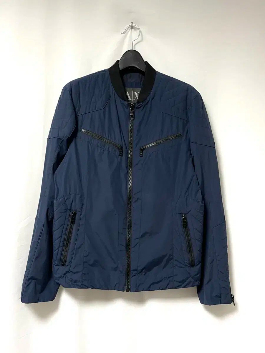 ARMANI EXCHANGE(アルマーニ エクスチェンジ) アルマーニ 軽量 ダウン ブルゾン バイカー ジャケット S