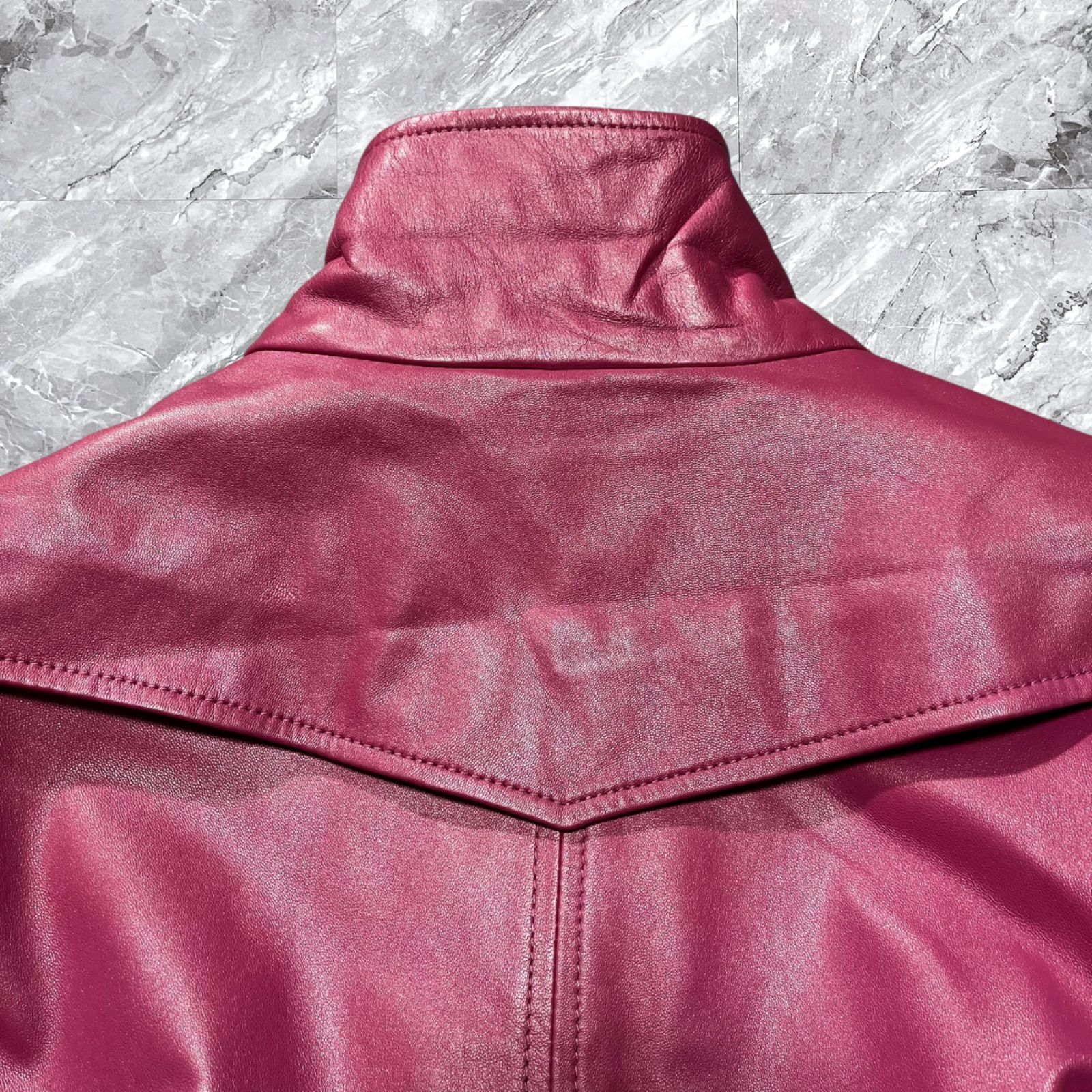 【美品】⭐️バルマン BALMAIN レザーロングコート アウター BALMAIN バルマン レザーコート ロングコート 本革 羊革