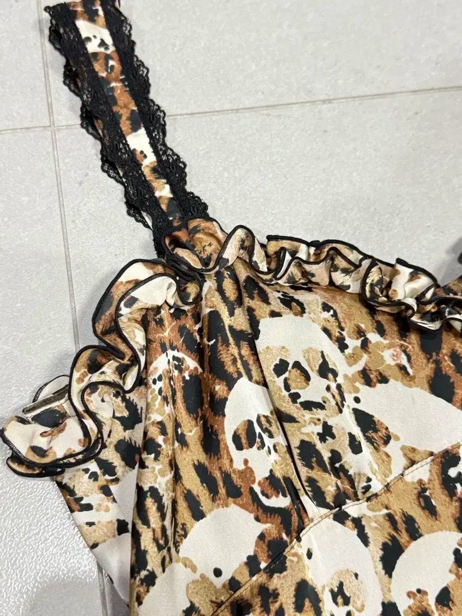 HYSTERIC GLAMOUR ヒステリックグラマー ブルーアーカイブ ブルアカ 無数のドクロ レオパード ONE PIECE ドレス