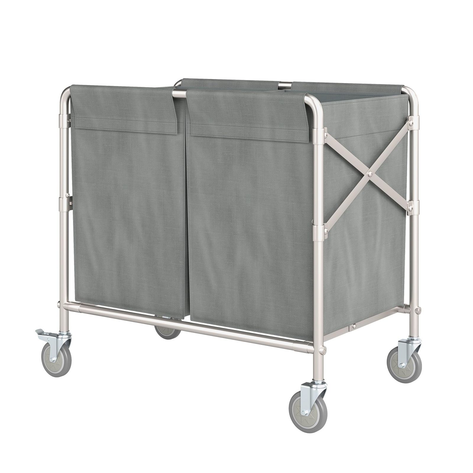 数量 uyoyous リネンカート 業務用ダスト清掃カート 大型 大容量 耐荷重200kg 頑丈 サイズ86x52x83cm 学校 病院 工場 商業施設 ホテル 業務用清掃用具 キャスター付き