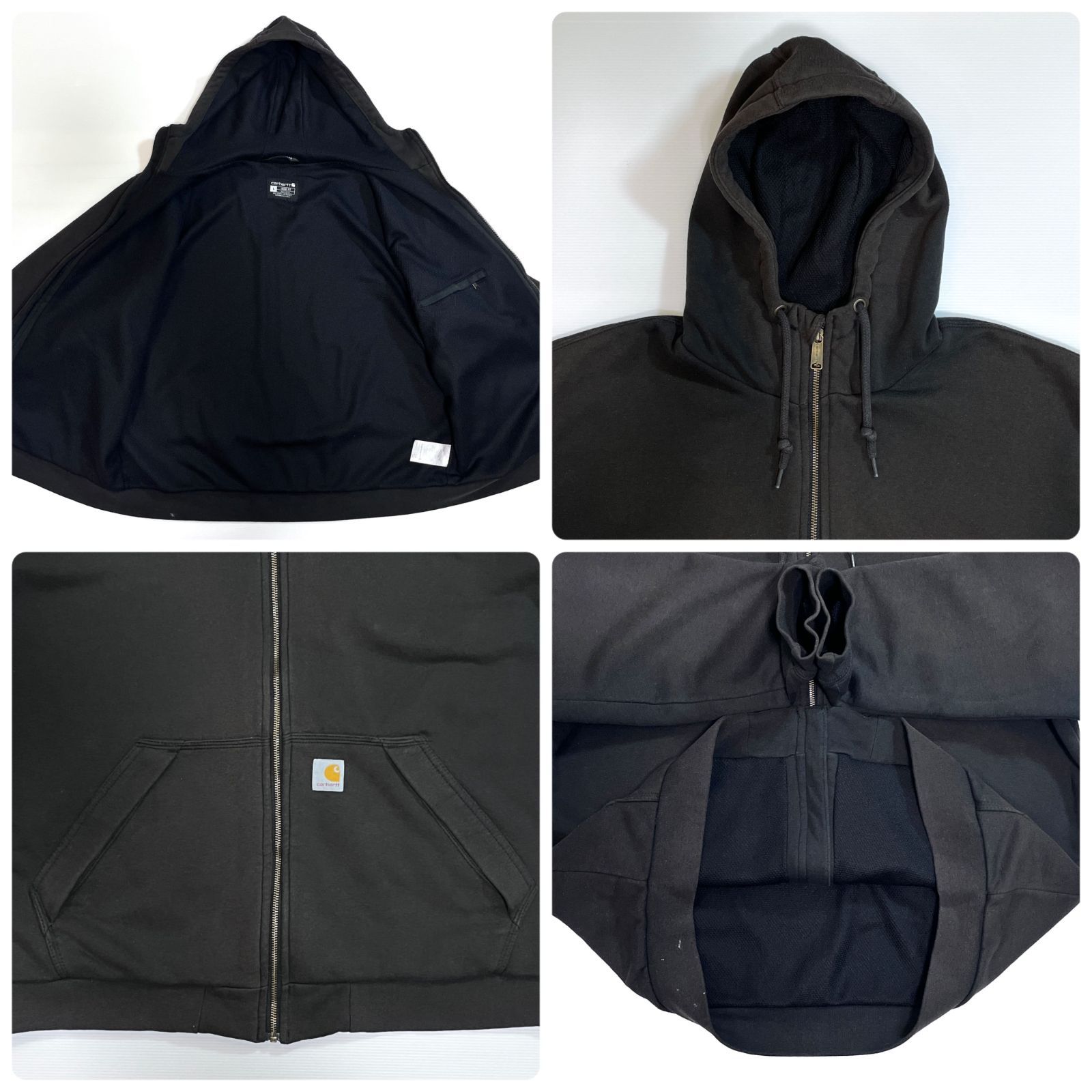 鬼サンフェード Carhartt カーハート ジップアップ サーマルライニング 