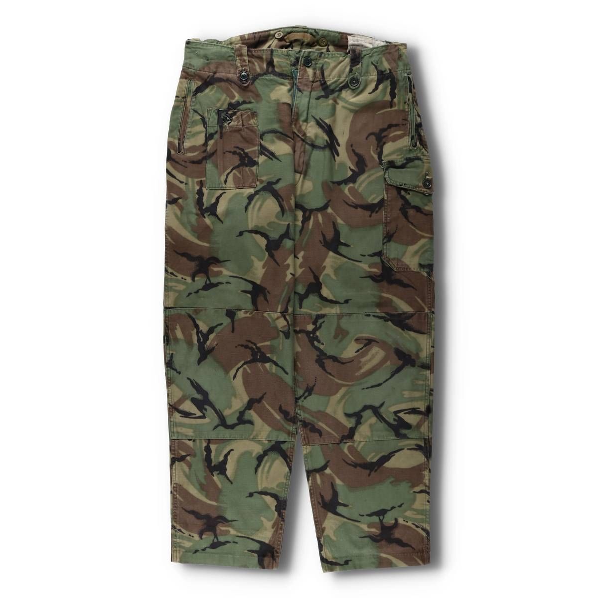 古着 60年代 イギリス軍 M1960 迷彩柄 DPMカモ ミリタリー カーゴパンツ コンバットパンツ 8595 9505 メンズw39相当 evb031151