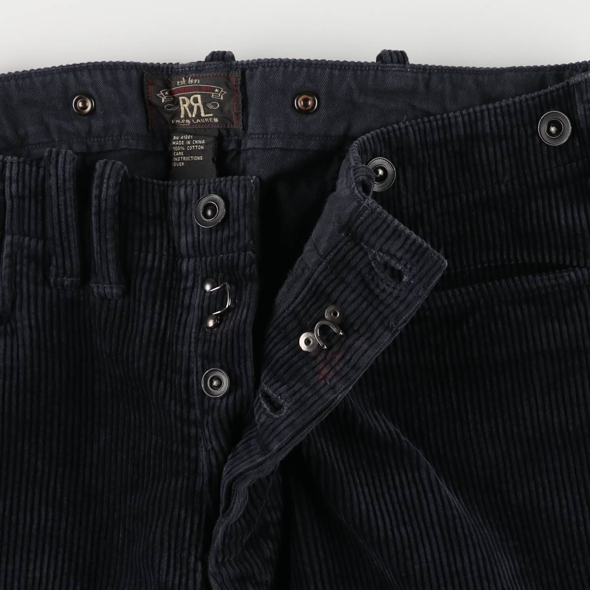  古着 00年代 ラルフローレン Ralph Lauren RRL ダブルアールエル 第二期 サスペンダーボタン 一つ星タグ コーデュロイパンツ evb 031425 その他 メンズ