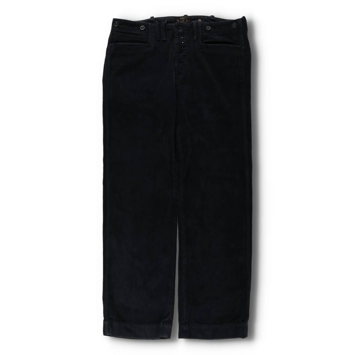 古着 00年代 ラルフローレン Ralph Lauren RRL ダブルアールエル 第二期 サスペンダーボタン 一つ星タグ コーデュロイパンツ evb031425