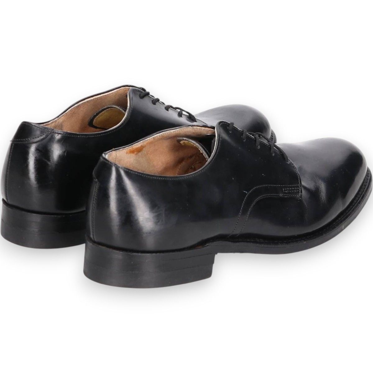 古着 80年代 米軍実品 スチールトゥ U.S.NAVY サービスシューズ 7 W メンズ25.0 cm相当 ヴィンテージ svb 001110