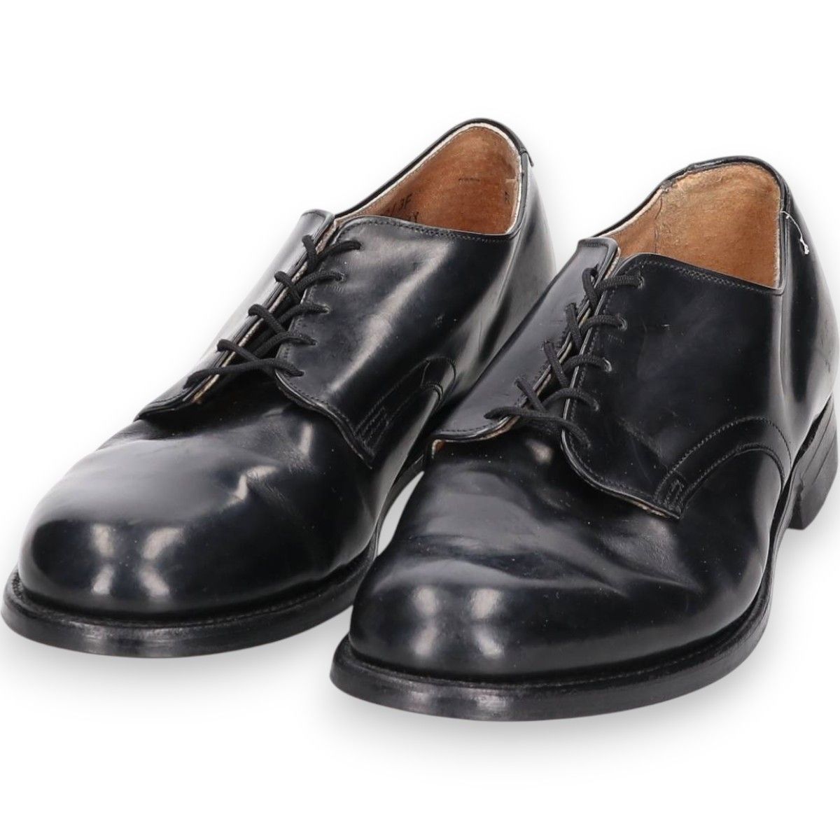 古着 80年代 米軍実品 スチールトゥ U.S.NAVY サービスシューズ 7W メンズ25.0cm相当 ヴィンテージ svb001110