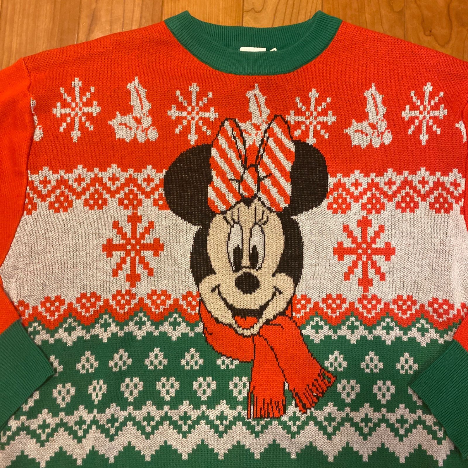 ミニーマウス クリスマス ニット セーター Mサイズ アベイル