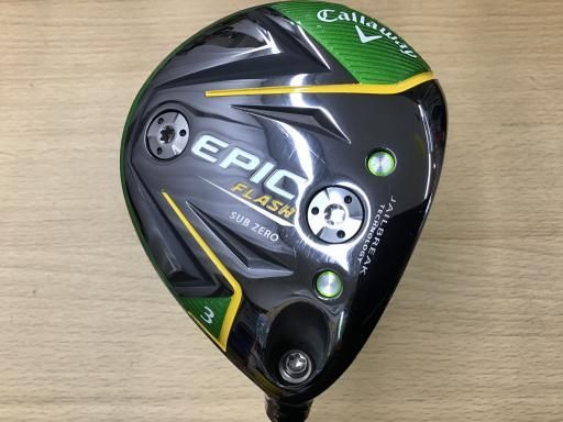 キャロウェイ EPIC FLASH SUBZERO 3W フェアウェイウッド FW Speeder EVOLUTION V FW 60 フレックスS メンズ 男性用 右利き 右用 Bランク ゴルフクラブ