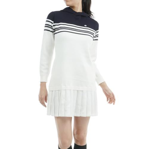 フィドラ ゴルフワンピース FD プリーツニットワンピース レディース WHT