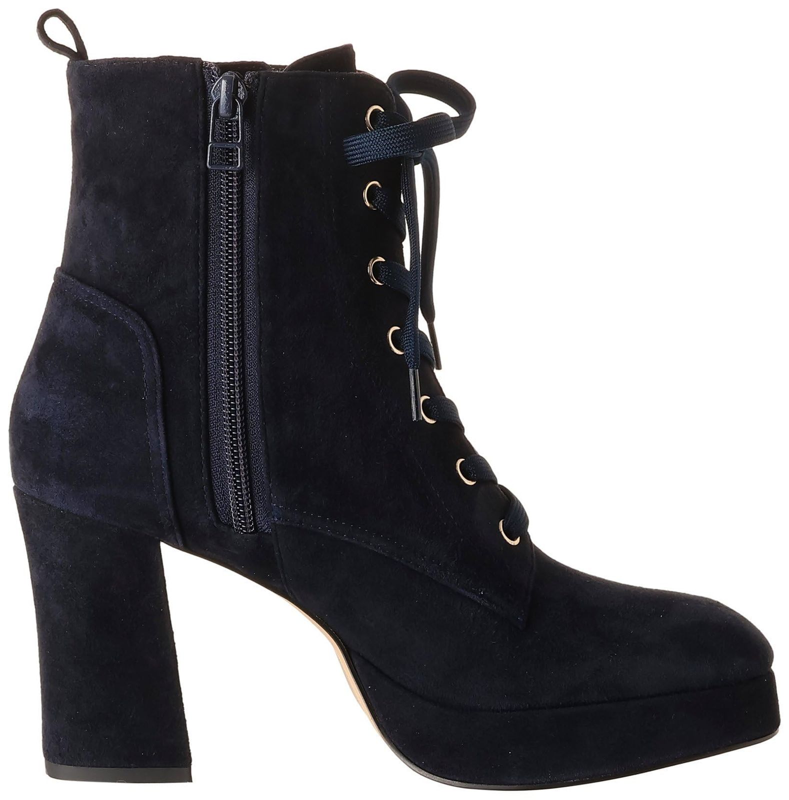 厚底レースアップショートブーツ