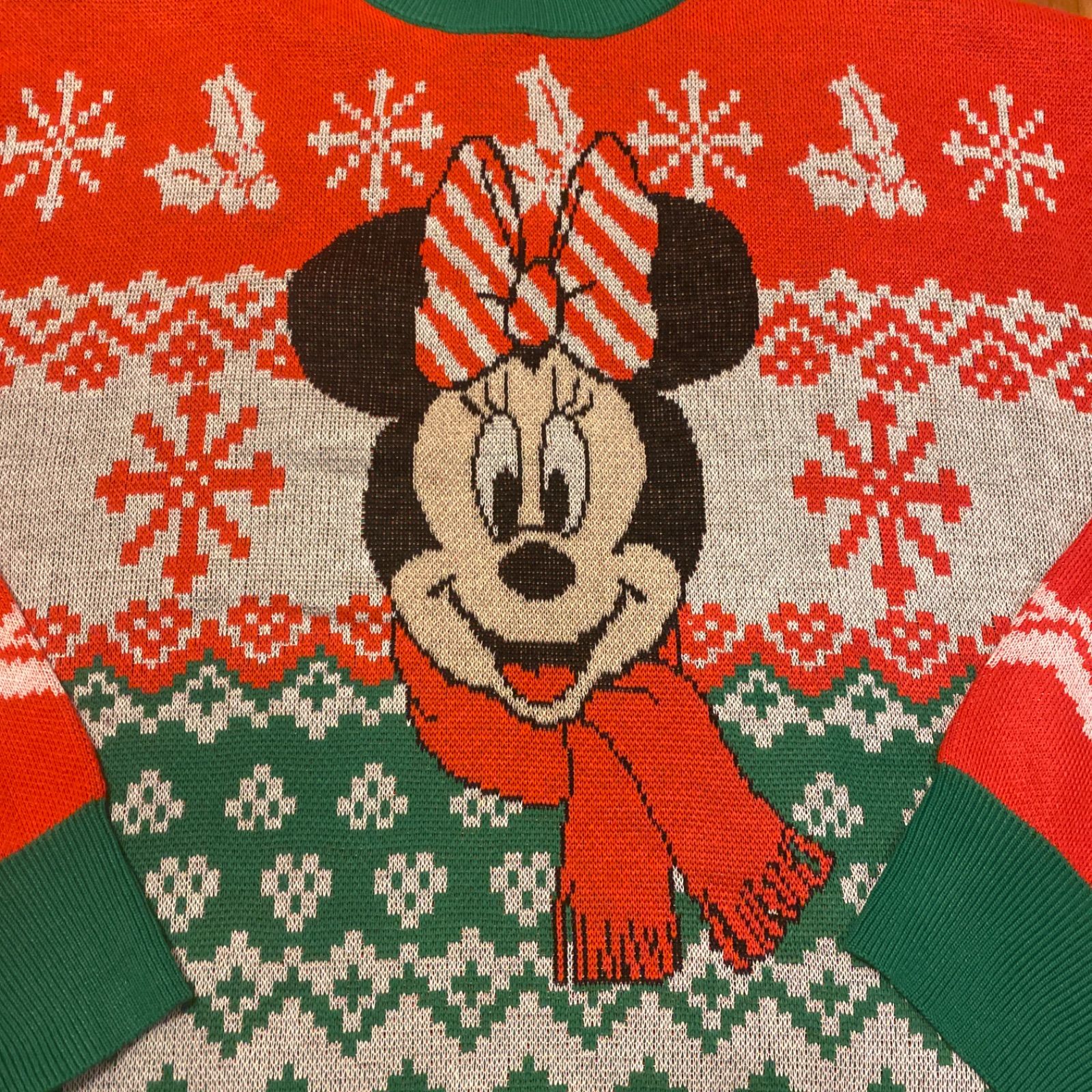 ディズニー ミッキー　ミニー　クリスマス ニット アベイル ディズニーミッキー ミニー クリスマスニット ディズニーペアコーデ