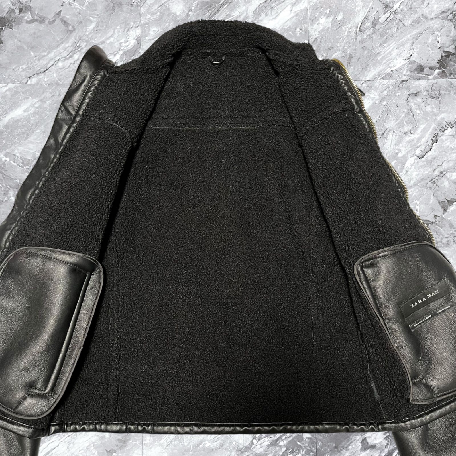 ザラマン フェイクムートンジャケット