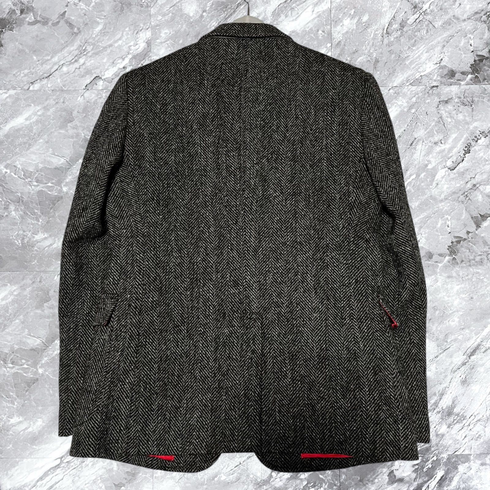 【極々美品】ユナイテッドアローズ × ハリスツイード テーラードジャケット BEAUTY&YOUTH UNITED ARROWS（ビューティーアンドユースユナイテッド