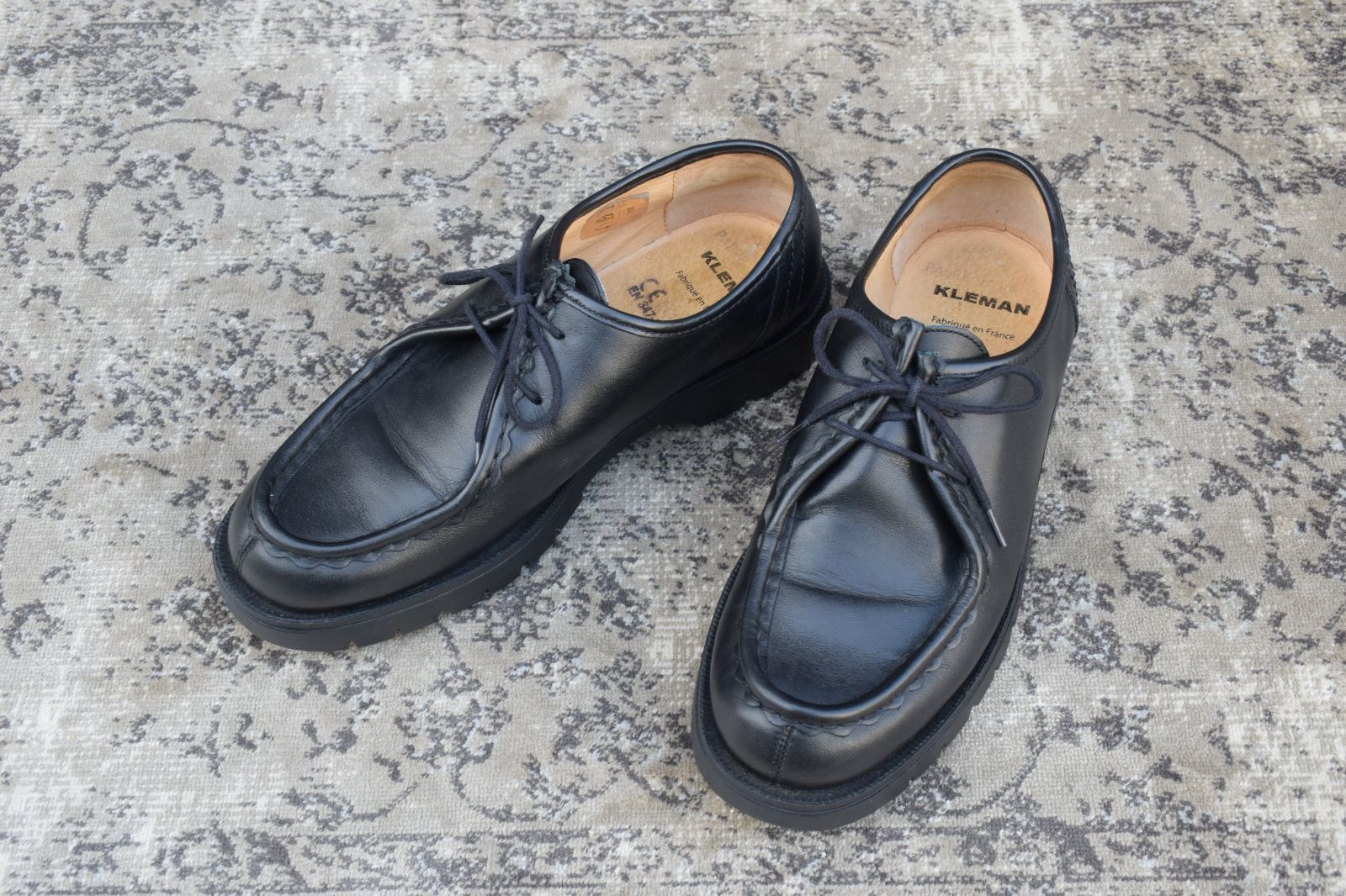 KLEMAN クレマン PADROR パドロール チロリアンシューズ 黒 ブラック 41 26〜26.5cm W3123