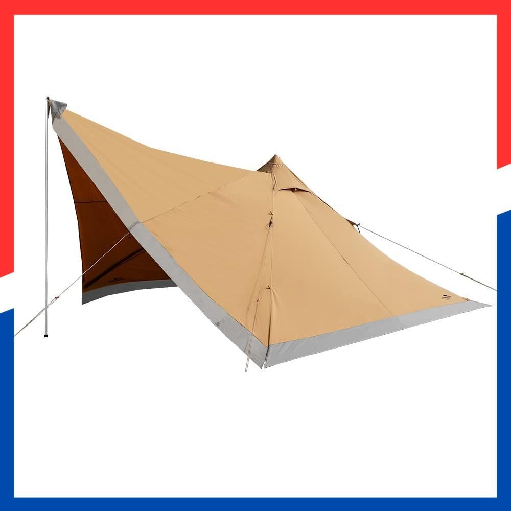 日陰濃い SoomloomテントKhufu S Khufu M スクエアワンポールTC素材ポリコットン 快適さ 防風 防雨 UVカット 通気 家庭 カップルキャンプ アウトドア