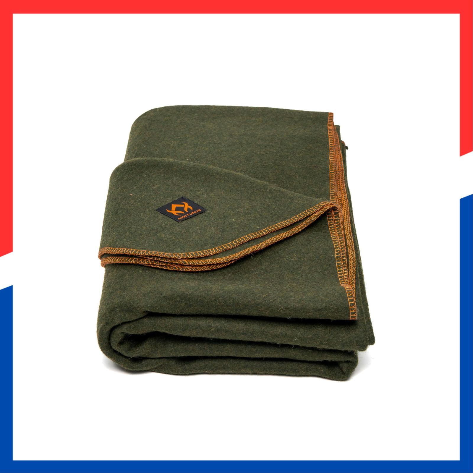 商品 - 暖かく 厚く 洗濯 - ミリタリーウールブランケット アウトドア キャンプ スタジアムブランケット ピクニック 旅行に最適 - 車やブッシュクラフトサバイバルキット L 64インチ Arcturus x 88インチ 4.5ポンド