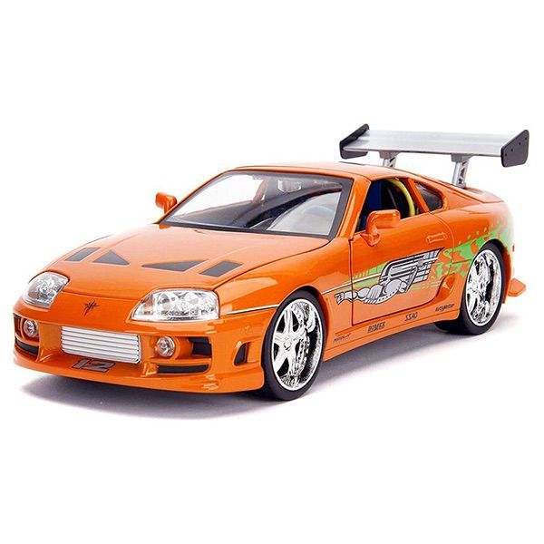 JADATOYS 1 18 ワイルドスピードダイキャストカー Brian s Toyota Supra w LIGHT - BRIAN