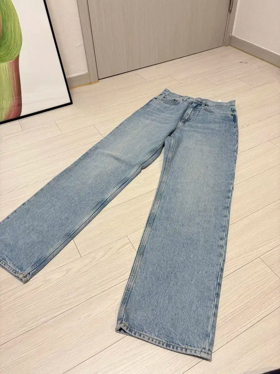 COS コス リラックスド ストレート デニム ライトブルー 25