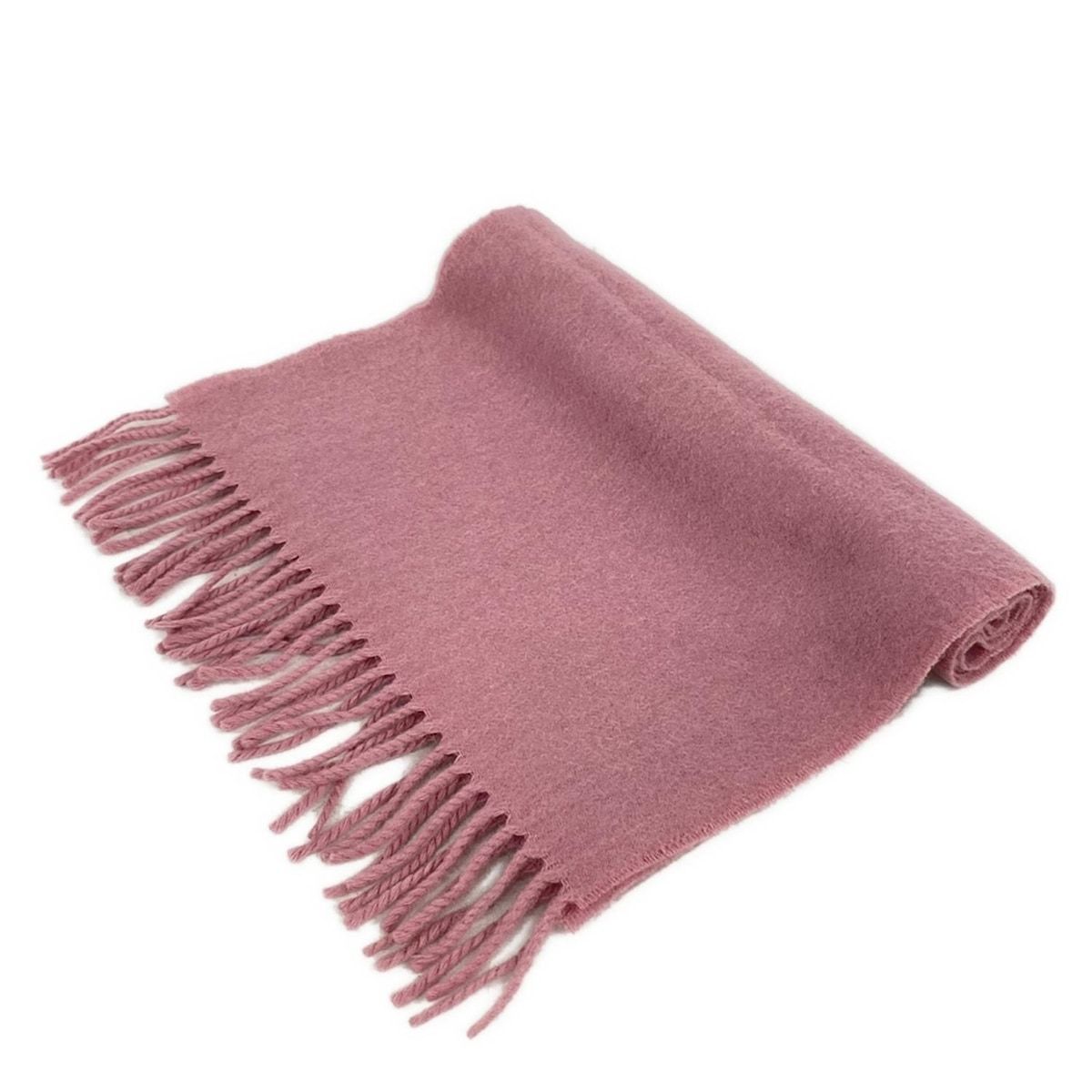 Johnstons ジョンストンズ マフラー - ピンク フリンジ カシミヤ