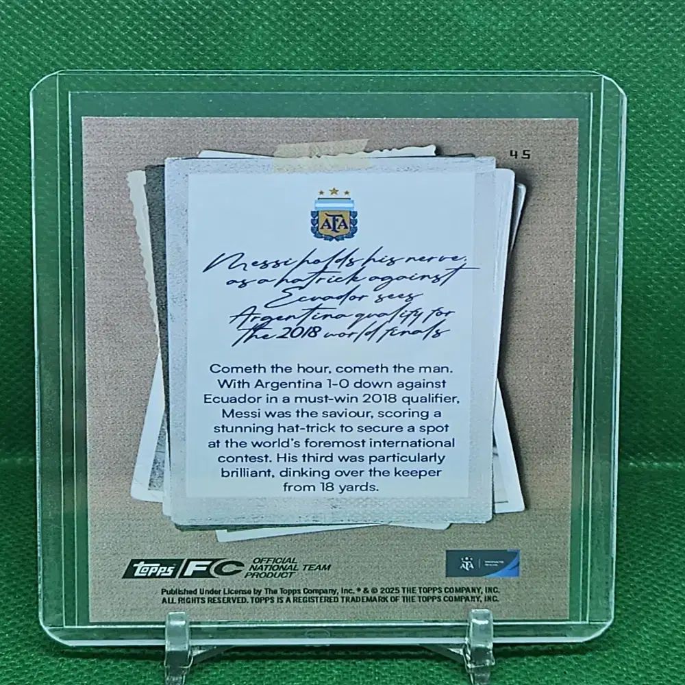 2025 トップス フォーカス アルゼンチン リーオネル メッシ カード 13 15