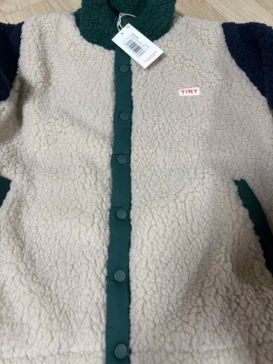  タイニコットン ブロック シープスキン ジャケット 12 y その他 ジャケット ブルゾン