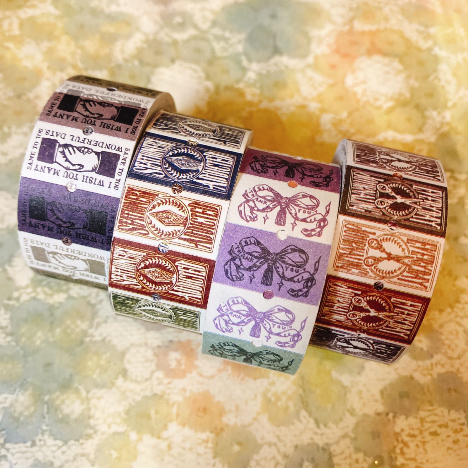251140 LCN 海外製ラベラーシール巻き売り4点セット ステッカー