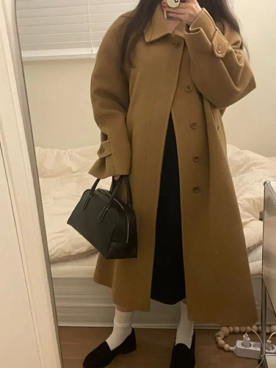 モネ Mone リボン빛 マンハタン キャメル コート