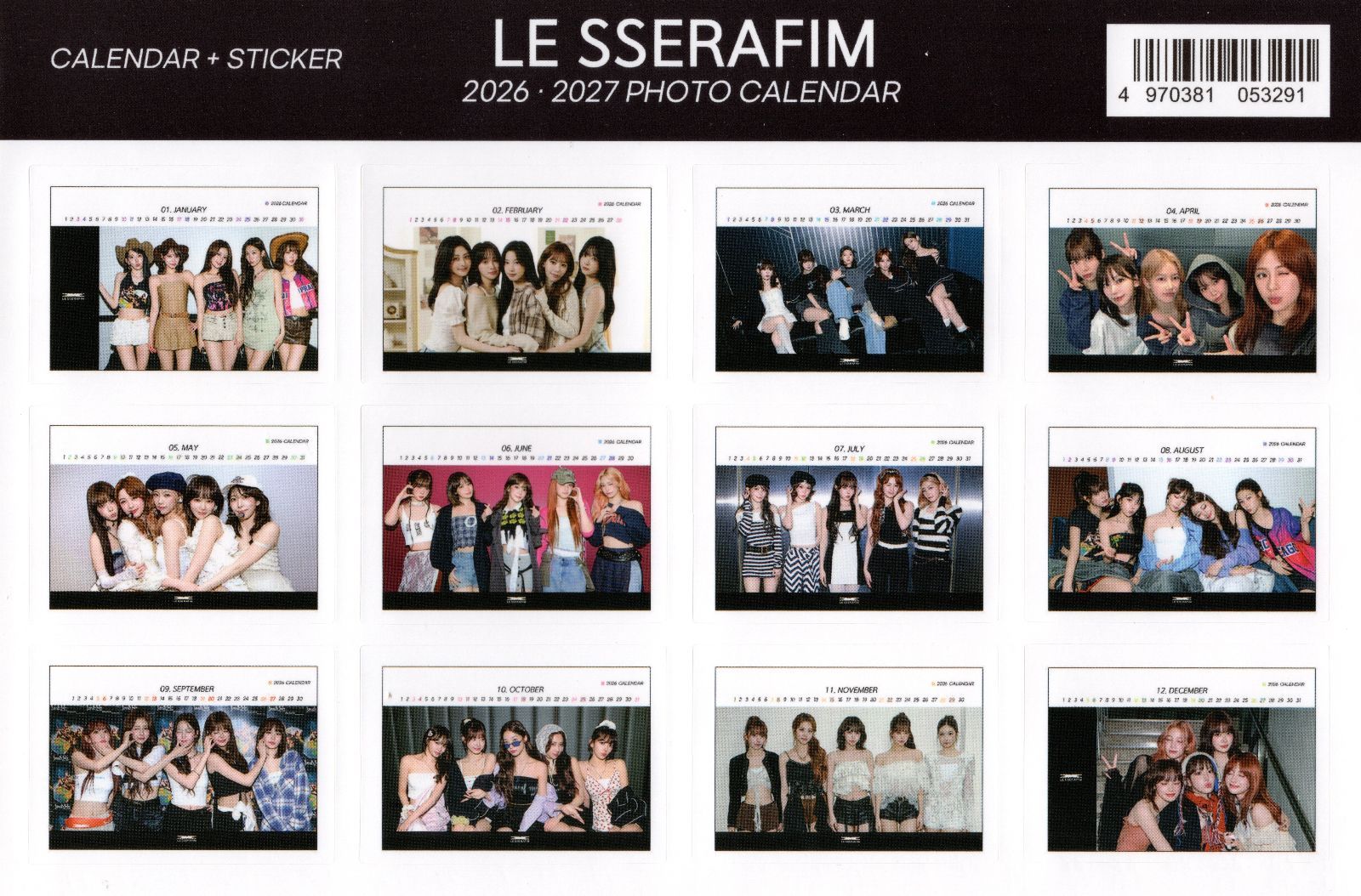 LE SSERAFIM ルセラフィム グッズ 卓上 カレンダー ( 写真集