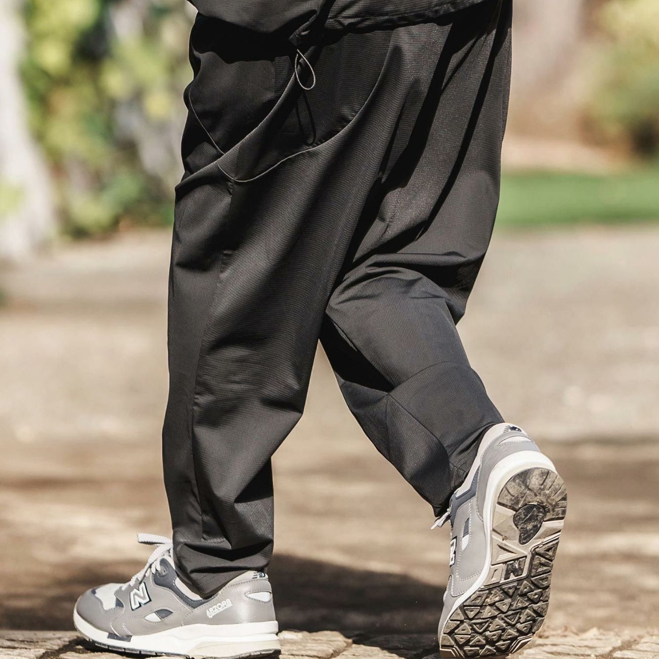 CAMBIO カンビオ Stretch Nylon Balloon Silhouette Easy Pants ナイロンイージーパンツ S44725cmb Black ブラック 黒 商品番号 mp13210 管理番号 736
