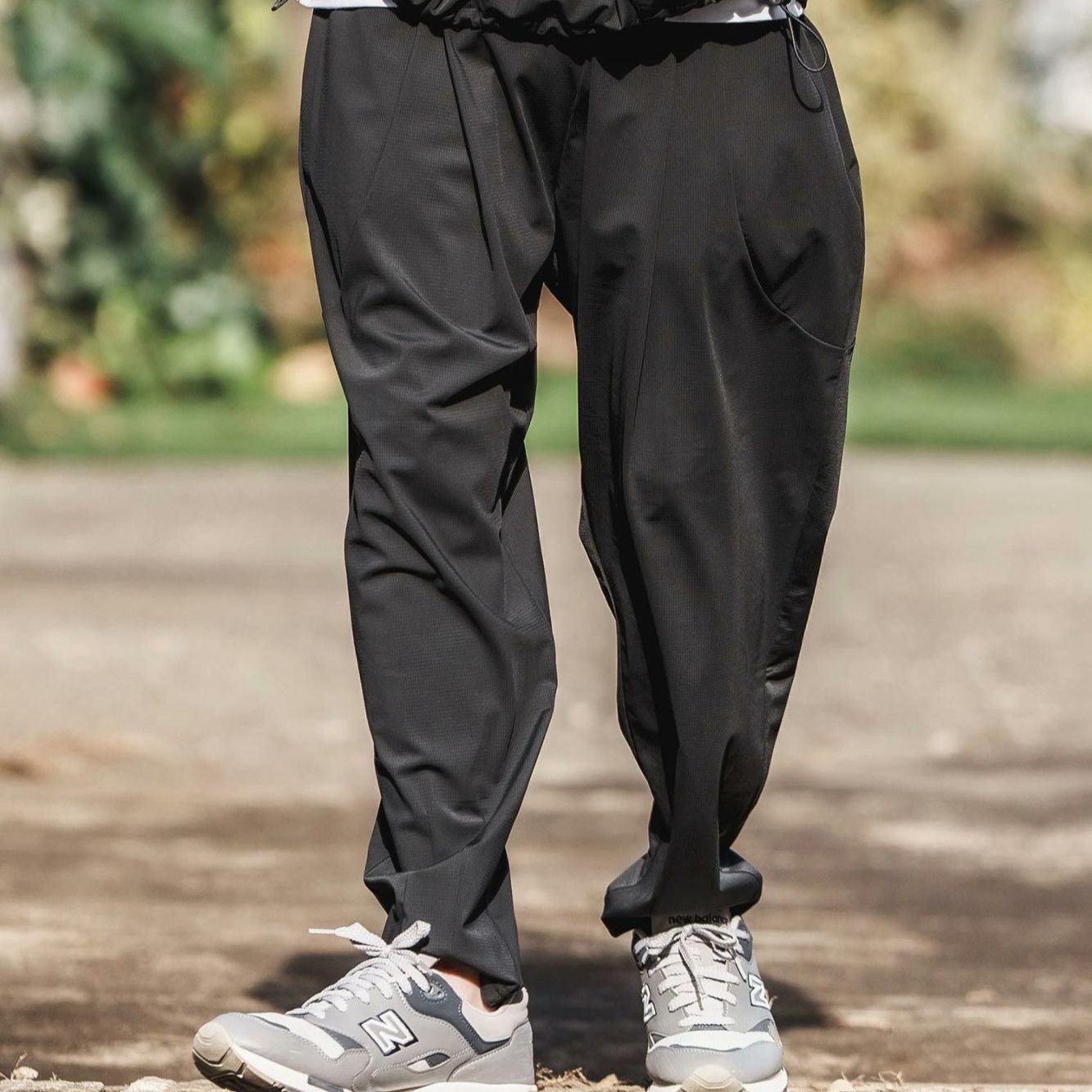 CAMBIO カンビオ Stretch Nylon Balloon Silhouette Easy Pants ナイロンイージーパンツ S 44725 cmb Black ブラック 黒 商品番号 mp 13210 管理番号 736