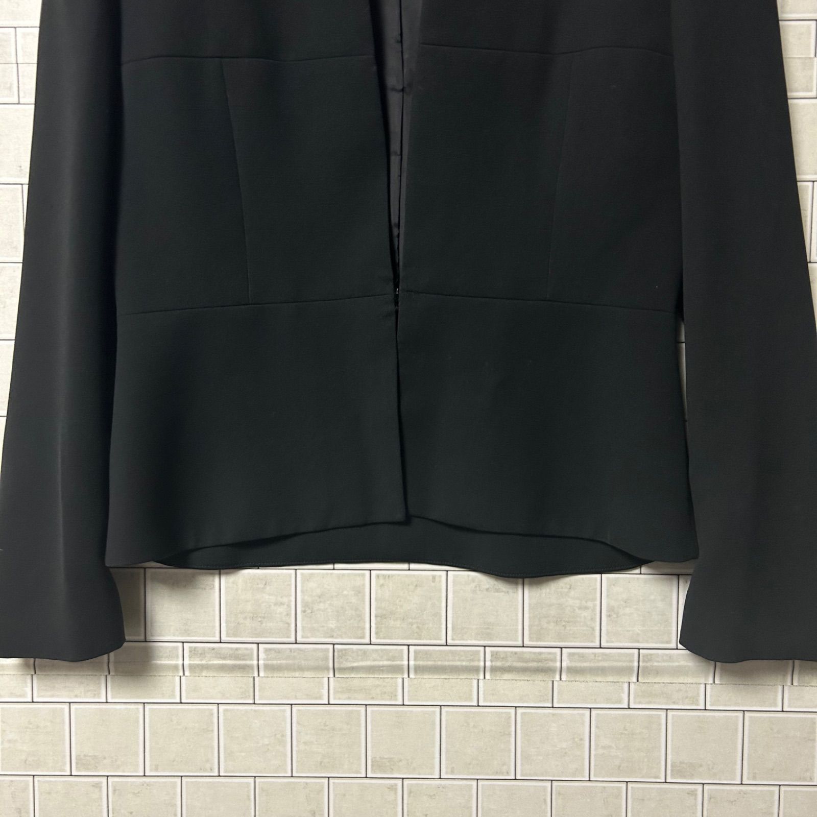 クロエ　chloe ノーカラージャケット　シャネルジャケット　フォーマル 美品！Chloe クロエ ブラックフォーマル 礼服 喪服 セットアップ ノー