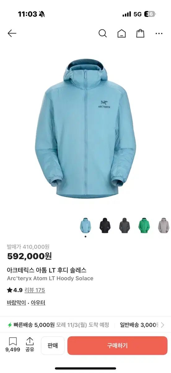 ARC TERYX アトム ソールレス L