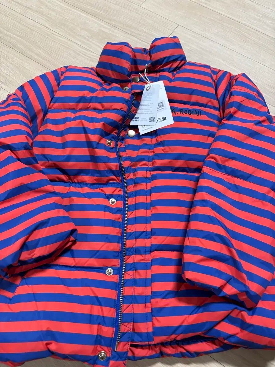 ミニロディーニ ストライプ ダウン アウター 128-134