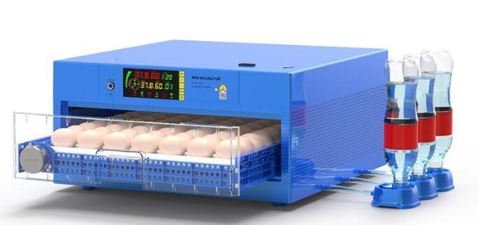 上質全自動孵卵器 56卵インキュベーター大容量 照卵器付き デジタル表示 自動給水式 自動温度制 湿度保持 鶏など家畜 家禽鳥類