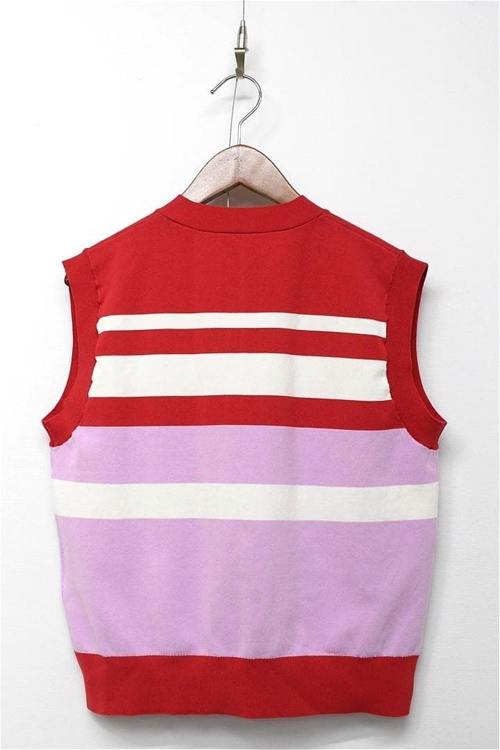 J 421 24 SS NAGONSTANS ニットベスト Vネック ボーダー