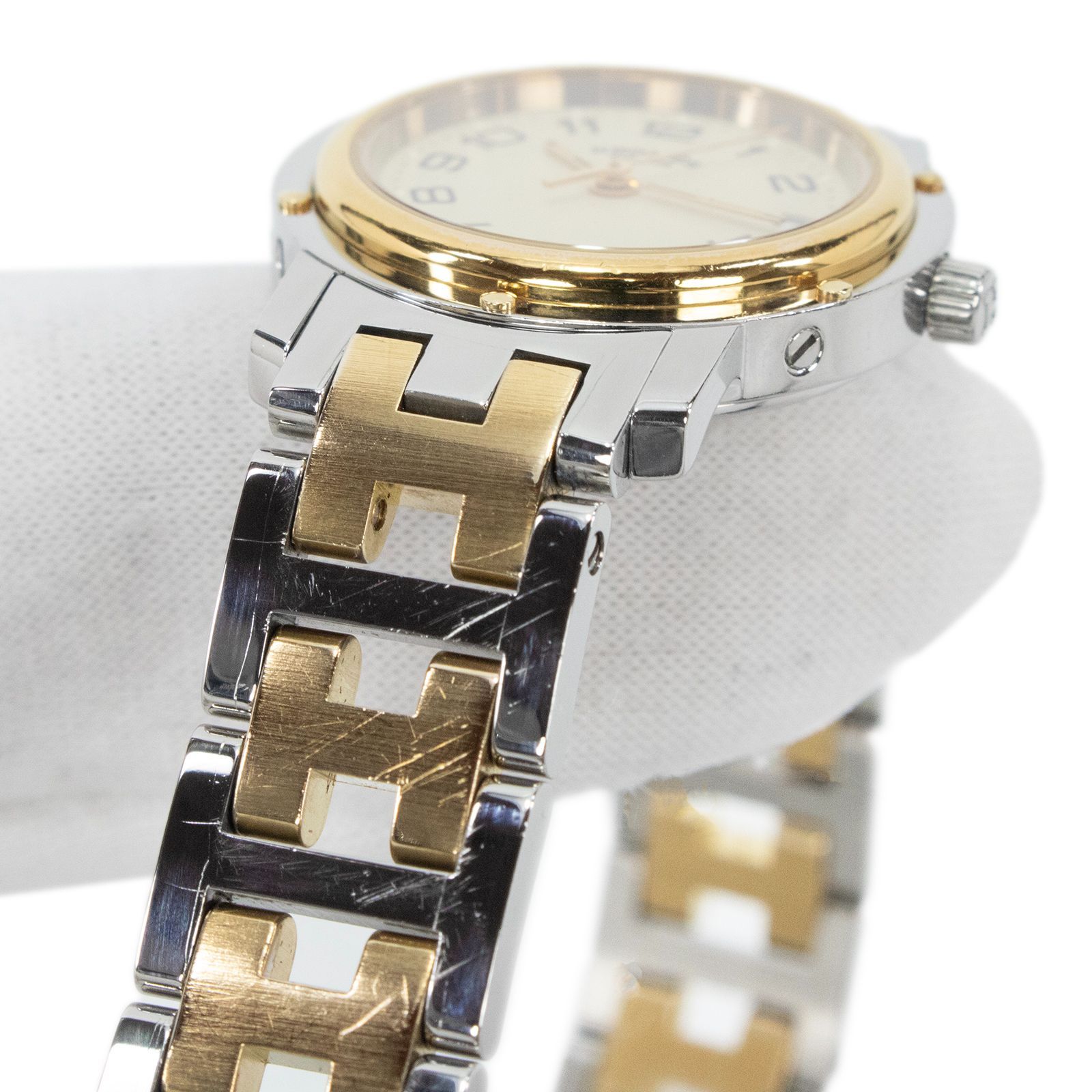 送料無料 エルメス 腕時計 クォーツ 3針 レディース クリッパー CL3