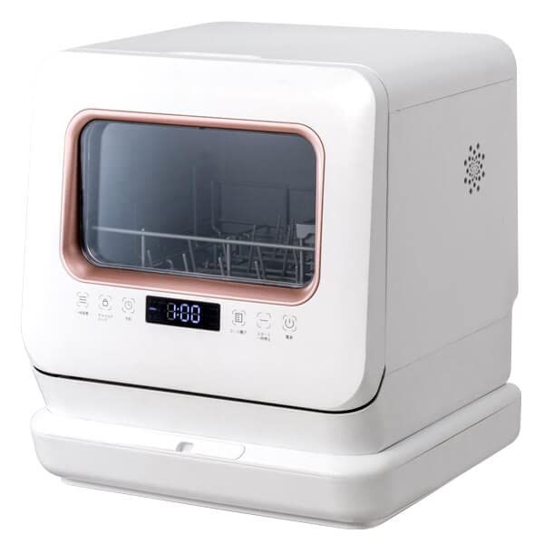 MAXZEN 食洗機 食洗器 工事不要 食器乾燥機 食器洗浄機 食器洗い乾燥機 コンパクト 小型 タンク式 家族 一人暮らし 3人用 食器洗浄 据置型 高温節水 節電 節約 省エネ 温水洗浄 設置簡単 キッチン家電 シンプル おしゃれ ホワイト JDW03ki