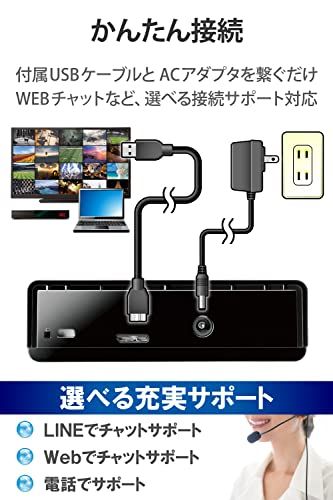 エレコム 外付けハードディスク HDD 2TB テレビ録画 PC ファンレス設計 静音 縦置き 横置き ブラック ELD-STV020UBKki WWW_OPDRERGINERDOGAN_COM