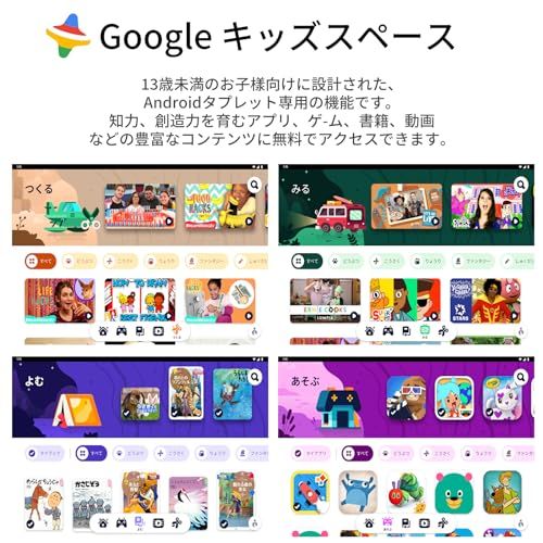 キッズスペース対応､32GBメモリ Android 14 タブレット 10インチ wi-fiモデル､6000mAh ､RAM 6GB､1.8Ghz､1.8m充電ケーブル 子供用 たぶれっと IPS､5G WiFi 6､Bluetooth 5.0､EVAのki