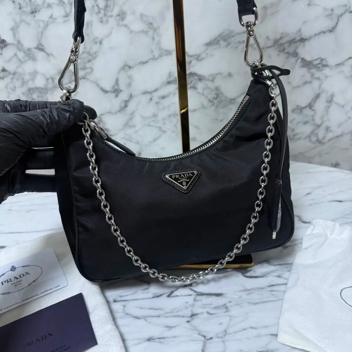 PRADA リナイロン 2005 テスート HOBO BAG クロスバック