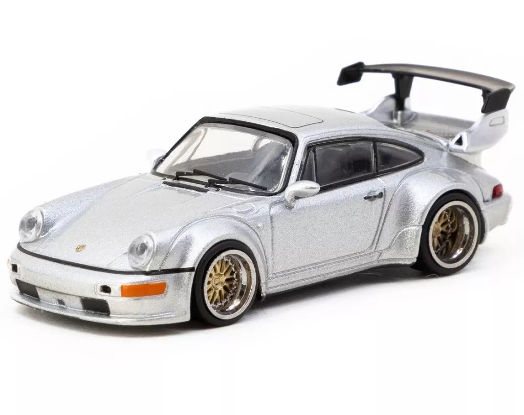 【新品】ミニカー 1/64 RWB 964(シルバー) [T64-037-SL]