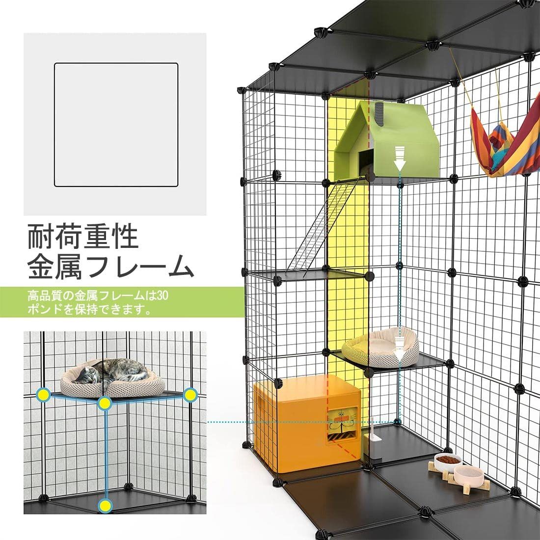 ドア付き折り畳み式