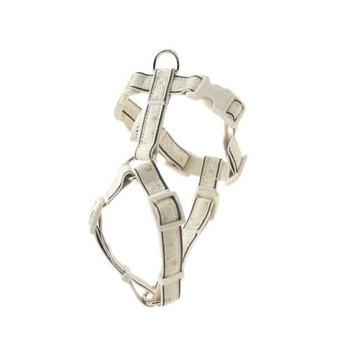 moncheri モンシェリ 犬 ハーネス 反射ほし柄ハーネス IVORY M かわいい おしゃれ 人気 ブランド トイプードル チワワ 小型犬